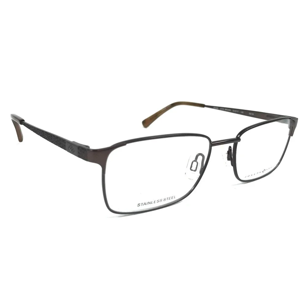 Joseph Abboud Eyeglasses Frames JA4068 210 BROWN Rectangle Full Rim 53-17-140